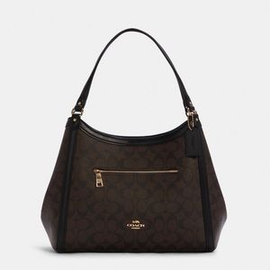 COACH Kristy Shoulder Bag In Signature Canvas NWT